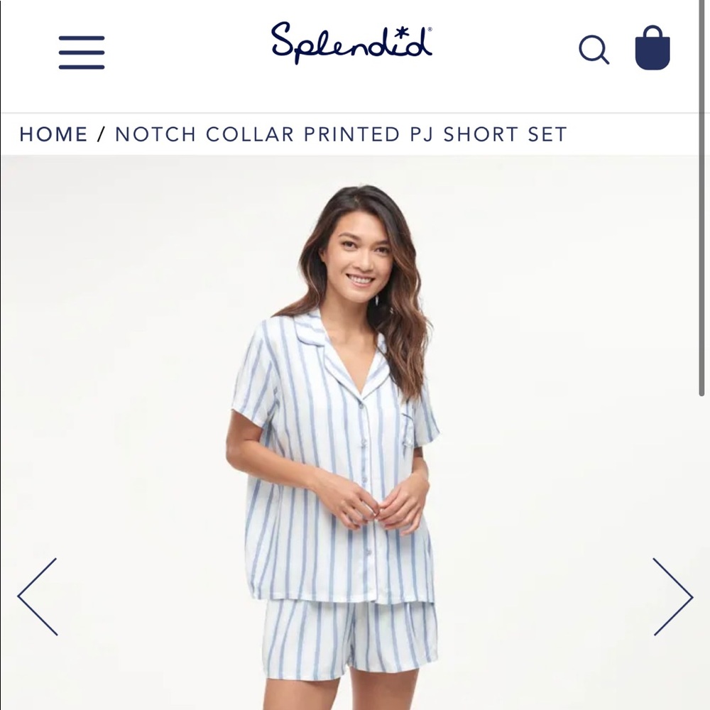 Splendid NWT pajamas short sleeve set